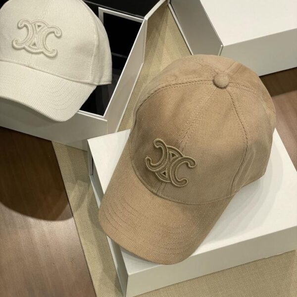 repliche,replica,perfette,siti di,affidabili,migliori siti,dove comprare,1:1,scarpe da ginnastica Il nuovo berretto da baseball in velluto a coste con logo Arc de Triomphe di Celine (F116)