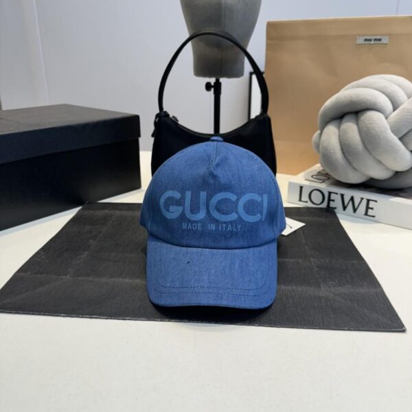 repliche,replica,perfette,siti di,affidabili,migliori siti,dove comprare,1:1,scarpe da ginnastica GUCCI contatore nuovo berretto da baseball in denim lavato (B7B8)