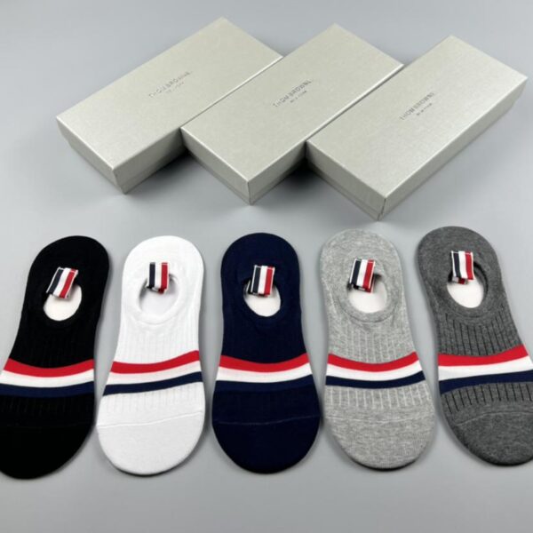 repliche,replica,perfette,siti di,affidabili,migliori siti,dove comprare,1:1,scarpe da ginnastica THOM BROWNE (TB) qualità di puro cotone alla moda, confortevole e traspirante, 5 paia in una scatola (29DF)