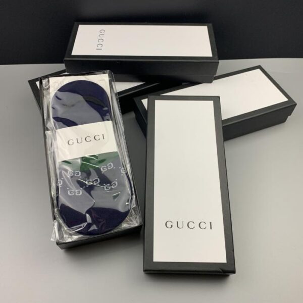 repliche,replica,perfette,siti di,affidabili,migliori siti,dove comprare,1:1,scarpe da ginnastica GUCCI nuovi calzini invisibili estivi, qualità puro cotone, comodi e traspiranti, aggiornamento con colla a caldo sul tallone per evitare cadute, 5 paia in una scatola (7835)