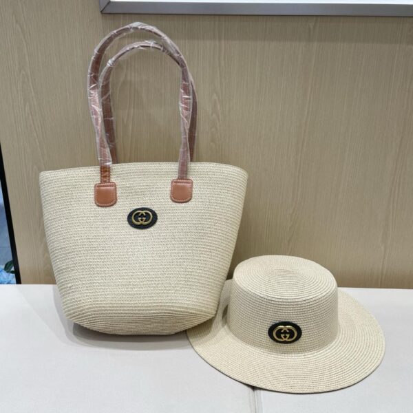 repliche,replica,perfette,siti di,affidabili,migliori siti,dove comprare,1:1,scarpe da ginnastica Gucci nuova borsa tote retrò in due pezzi da donna Xia Sen borsa in paglia