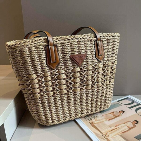 repliche,replica,perfette,siti di,affidabili,migliori siti,dove comprare,1:1,scarpe da ginnastica Sito ufficiale Prada borsa in paglia, borsa in rafia intrecciata a mano