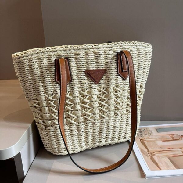 repliche,replica,perfette,siti di,affidabili,migliori siti,dove comprare,1:1,scarpe da ginnastica Sito ufficiale Prada borsa in paglia, borsa in rafia intrecciata a mano