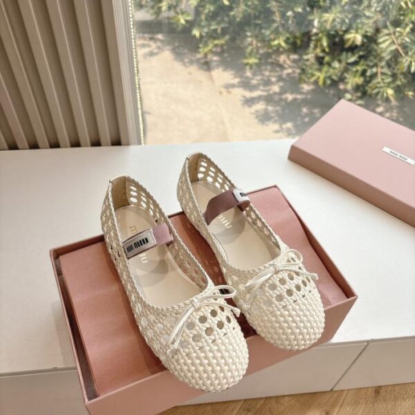 Ballerine Miu Miu intrecciate