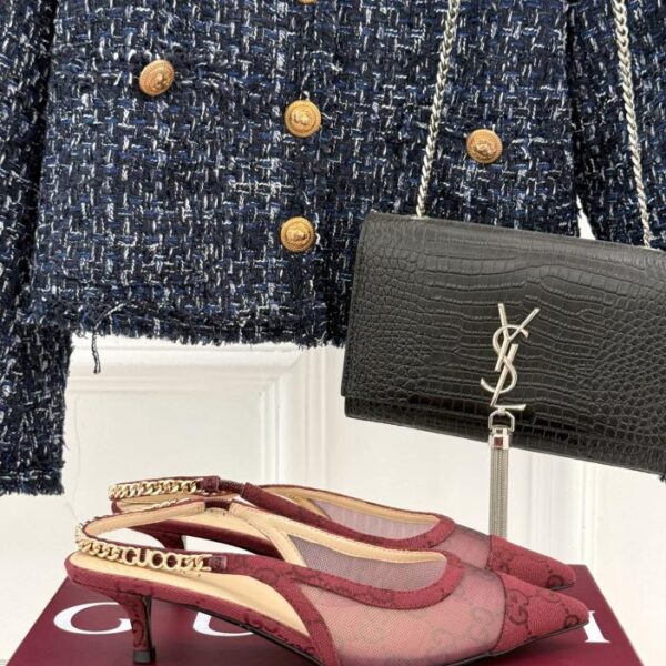 repliche,replica,perfette,siti di,affidabili,migliori siti,dove comprare,1:1,scarpe da ginnastica Gucci primavera e l’estate nuovi sandali con tacco alto cavi con catena metallica in rete