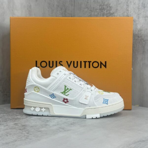 repliche,replica,perfette,siti di,affidabili,migliori siti,dove comprare,1:1,scarpe da ginnastica 2074 LouisVuitto LV Trainer Murakami Takashi ultime scarpe in co-branding