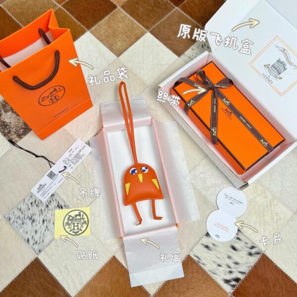 Ciondolo per borsa HERMES Hibouton Charm