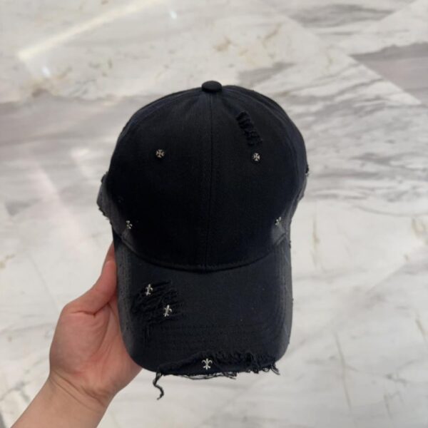 repliche,replica,perfette,siti di,affidabili,migliori siti,dove comprare,1:1,scarpe da ginnastica Cappellino da baseball con cappello a buco invecchiato retrò moda coreana di Chrome Hearts all’inizio della primavera