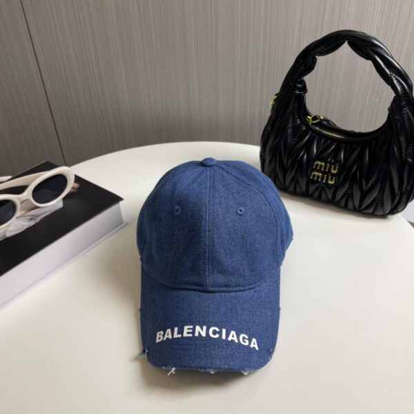 repliche,replica,perfette,siti di,affidabili,migliori siti,dove comprare,1:1,scarpe da ginnastica Nuovo berretto da baseball in denim invecchiato lavato di Balenciaga
