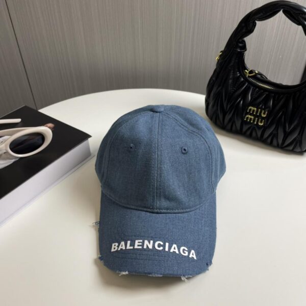 repliche,replica,perfette,siti di,affidabili,migliori siti,dove comprare,1:1,scarpe da ginnastica Nuovo berretto da baseball in denim invecchiato lavato di Balenciaga