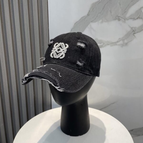repliche,replica,perfette,siti di,affidabili,migliori siti,dove comprare,1:1,scarpe da ginnastica Nuovo berretto da baseball in denim lavato strappato di Loewe per uomo e donna