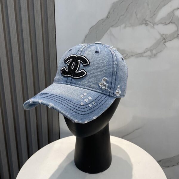 repliche,replica,perfette,siti di,affidabili,migliori siti,dove comprare,1:1,scarpe da ginnastica Cappello da baseball in denim lavato nuovo di Chanel