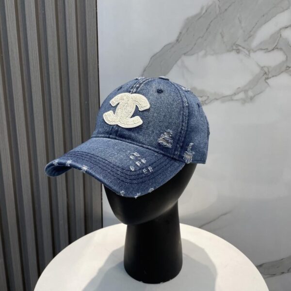 repliche,replica,perfette,siti di,affidabili,migliori siti,dove comprare,1:1,scarpe da ginnastica Cappello da baseball in denim lavato nuovo di Chanel