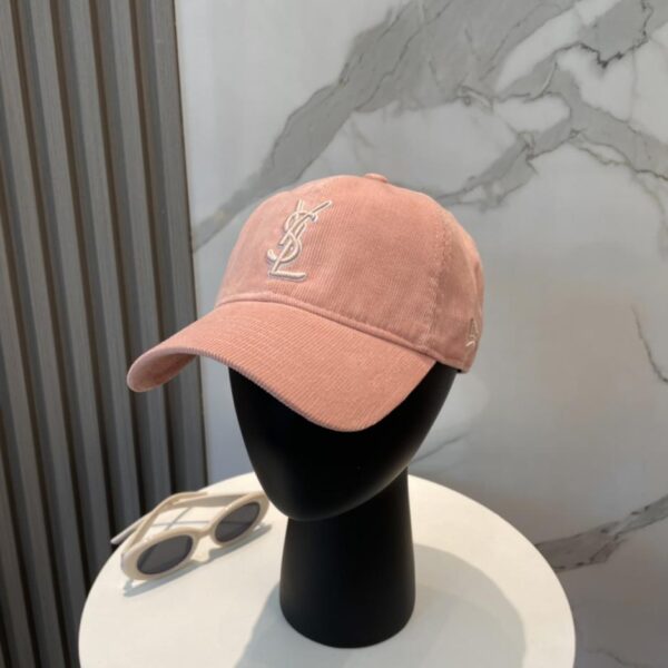 repliche,replica,perfette,siti di,affidabili,migliori siti,dove comprare,1:1,scarpe da ginnastica Berretto da baseball in velluto a coste ricamato con lettera Yves Saint Laurent, stile coreano, stesso stile per uomo e donna