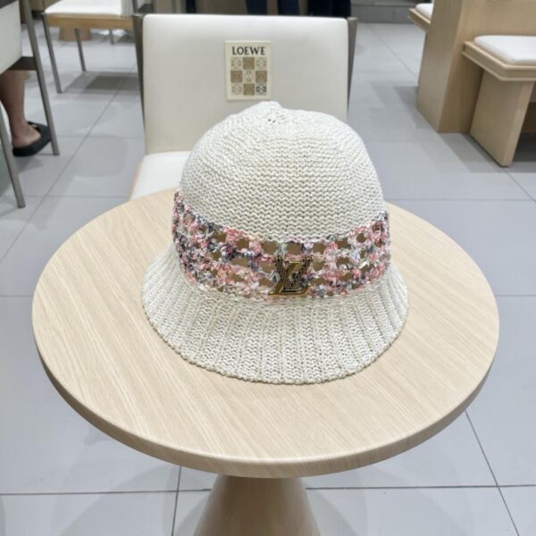 repliche,replica,perfette,siti di,affidabili,migliori siti,dove comprare,1:1,scarpe da ginnastica Cappello a secchiello con cappello lavorato a maglia vuoto estivo di fascia alta di Louis Vuitton