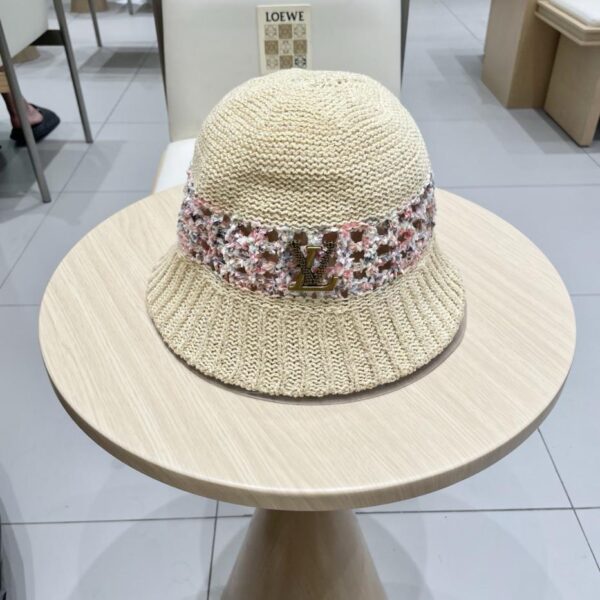 repliche,replica,perfette,siti di,affidabili,migliori siti,dove comprare,1:1,scarpe da ginnastica Cappello a secchiello con cappello lavorato a maglia vuoto estivo di fascia alta di Louis Vuitton