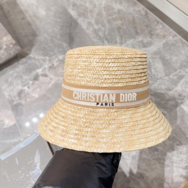 Nuovo cappello di paglia da pescatore Dior