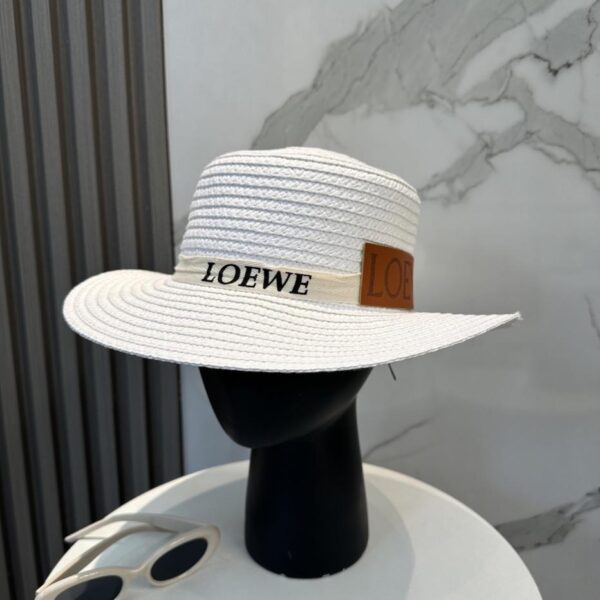 repliche,replica,perfette,siti di,affidabili,migliori siti,dove comprare,1:1,scarpe da ginnastica LOEWE nuovo cappello di paglia intrecciata con fettuccia di grande marca