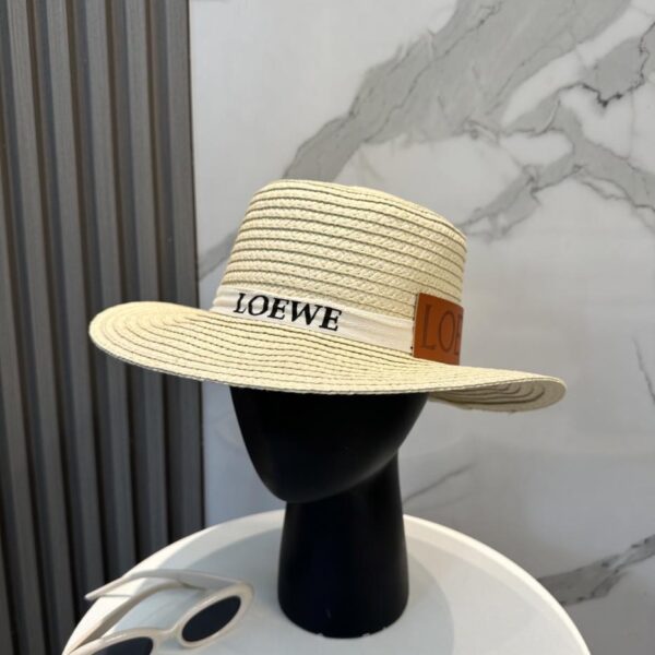 repliche,replica,perfette,siti di,affidabili,migliori siti,dove comprare,1:1,scarpe da ginnastica LOEWE nuovo cappello di paglia intrecciata con fettuccia di grande marca