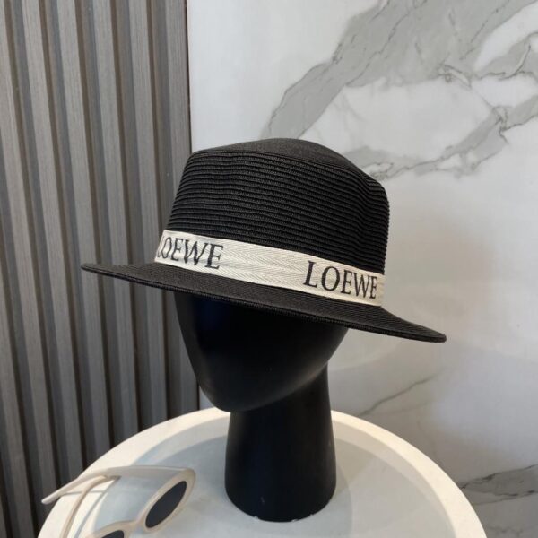 Cappello di paglia piatto di fascia alta LOEWE