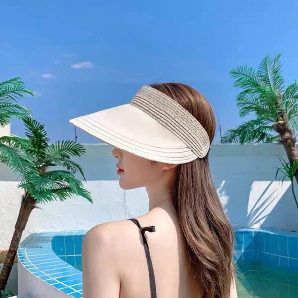 repliche,replica,perfette,siti di,affidabili,migliori siti,dove comprare,1:1,scarpe da ginnastica Cappello di paglia superiore vuoto con protezione solare semplice giapponese Gucci