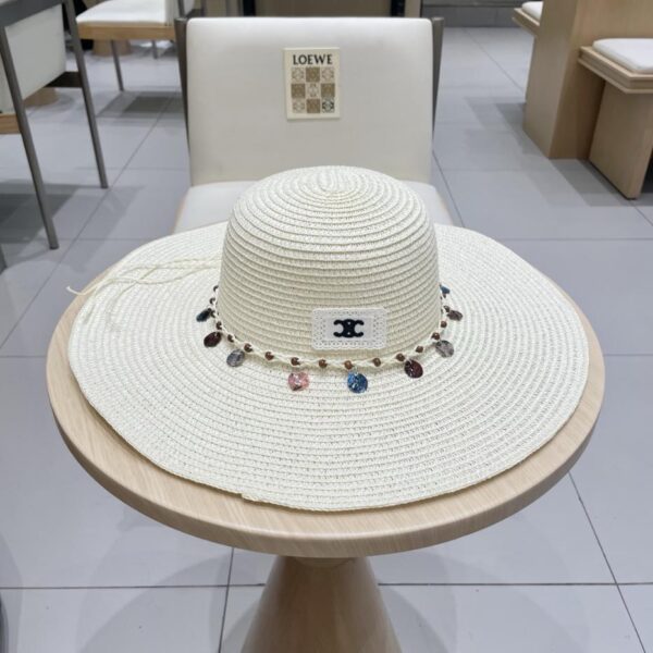 repliche,replica,perfette,siti di,affidabili,migliori siti,dove comprare,1:1,scarpe da ginnastica Celine estate nuovo cappello di paglia da donna ombrellone da esterno mare spiaggia protezione solare cappello di paglia