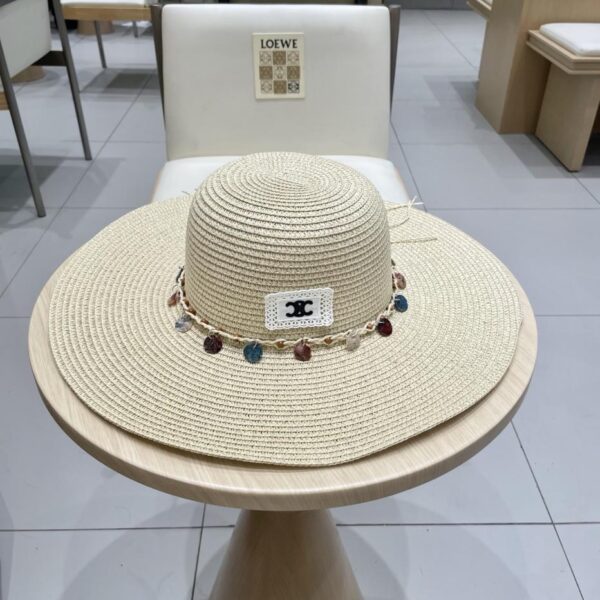 repliche,replica,perfette,siti di,affidabili,migliori siti,dove comprare,1:1,scarpe da ginnastica Celine estate nuovo cappello di paglia da donna ombrellone da esterno mare spiaggia protezione solare cappello di paglia