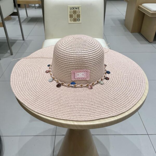 repliche,replica,perfette,siti di,affidabili,migliori siti,dove comprare,1:1,scarpe da ginnastica Celine estate nuovo cappello di paglia da donna ombrellone da esterno mare spiaggia protezione solare cappello di paglia
