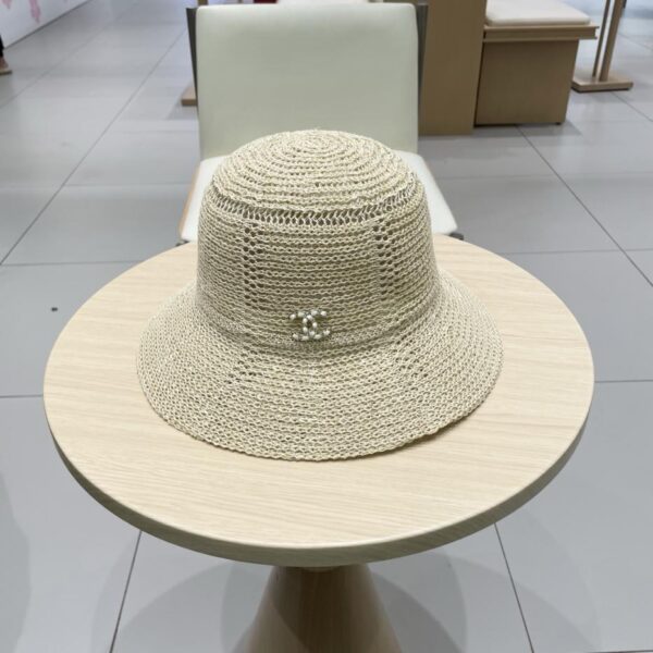 repliche,replica,perfette,siti di,affidabili,migliori siti,dove comprare,1:1,scarpe da ginnastica Cappello da sole di alta qualità di alta qualità di vendita calda di Chanel cappello da pescatore vuoto cappello di paglia da viaggio estivo a cupola
