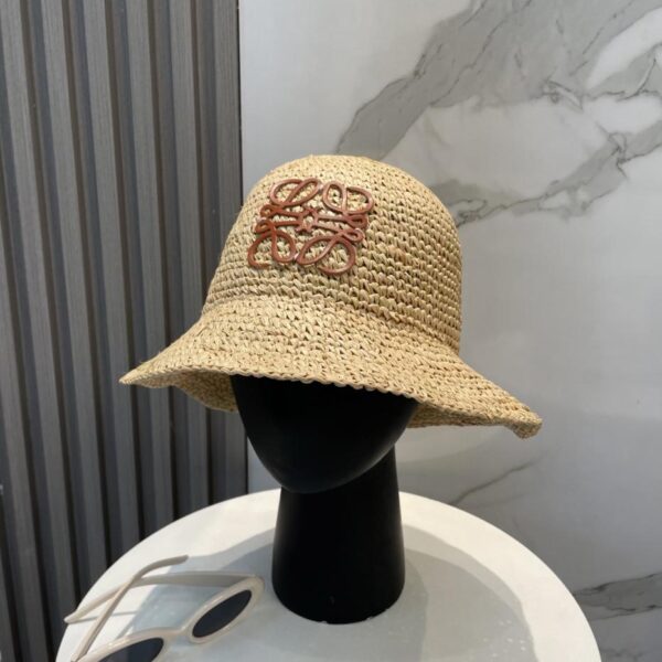 repliche,replica,perfette,siti di,affidabili,migliori siti,dove comprare,1:1,scarpe da ginnastica LOEWE nuovo cappello di paglia in rafia a trama fitta