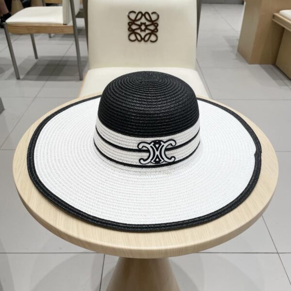 repliche,replica,perfette,siti di,affidabili,migliori siti,dove comprare,1:1,scarpe da ginnastica Nuovo cappello a bombetta in paglia di Celine