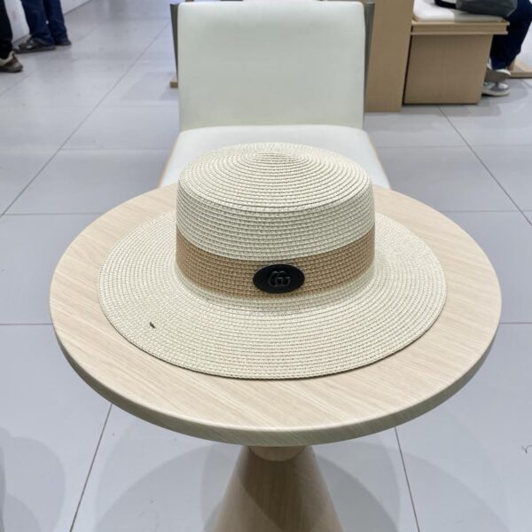 repliche,replica,perfette,siti di,affidabili,migliori siti,dove comprare,1:1,scarpe da ginnastica Nuovo cappello di paglia flat top di Gucci