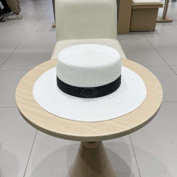 repliche,replica,perfette,siti di,affidabili,migliori siti,dove comprare,1:1,scarpe da ginnastica Nuovo cappello di paglia flat top di Gucci