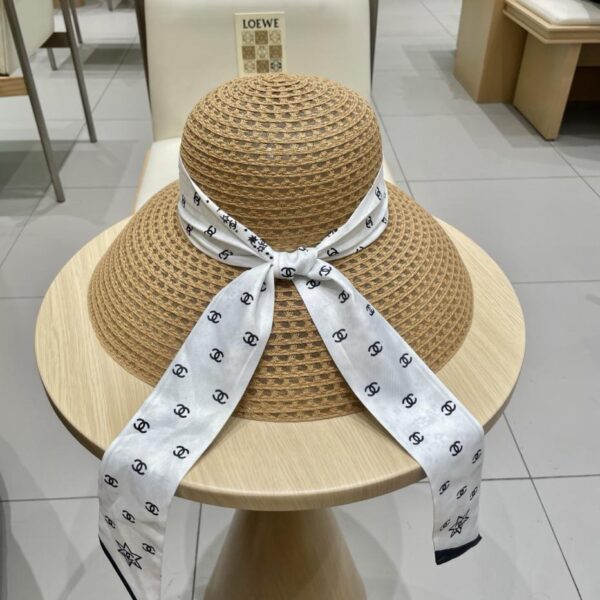 repliche,replica,perfette,siti di,affidabili,migliori siti,dove comprare,1:1,scarpe da ginnastica Cappello di paglia per cappello da vacanza con nastro nuovo Chanel