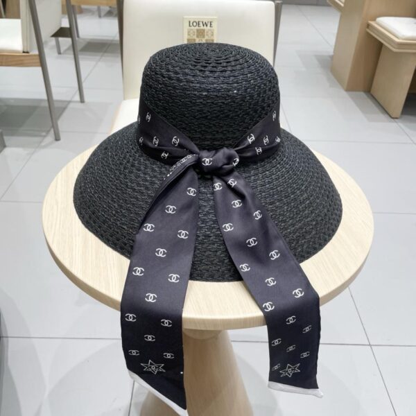 repliche,replica,perfette,siti di,affidabili,migliori siti,dove comprare,1:1,scarpe da ginnastica Cappello di paglia per cappello da vacanza con nastro nuovo Chanel