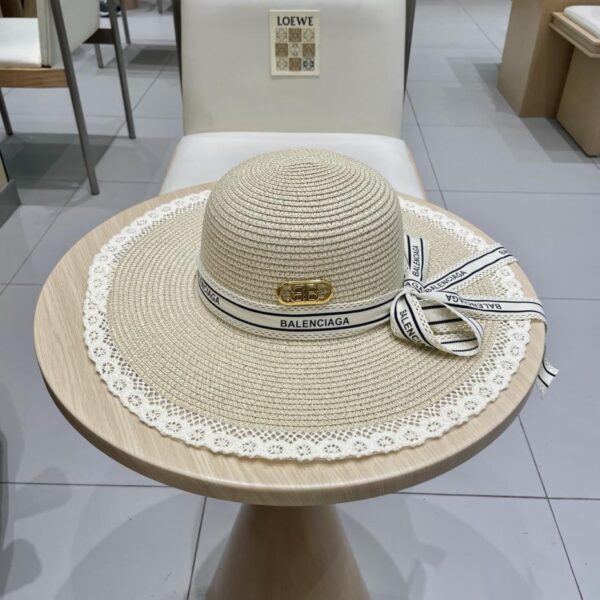 repliche,replica,perfette,siti di,affidabili,migliori siti,dove comprare,1:1,scarpe da ginnastica Cappello da sole a bombetta cava di Balenciaga