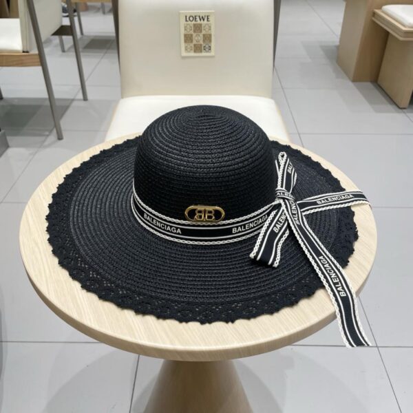 repliche,replica,perfette,siti di,affidabili,migliori siti,dove comprare,1:1,scarpe da ginnastica Cappello da sole a bombetta cava di Balenciaga