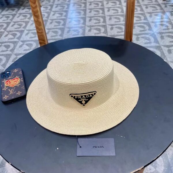 repliche,replica,perfette,siti di,affidabili,migliori siti,dove comprare,1:1,scarpe da ginnastica Prada nuovo cappello in paglia flat-top, circonferenza testa 57cm