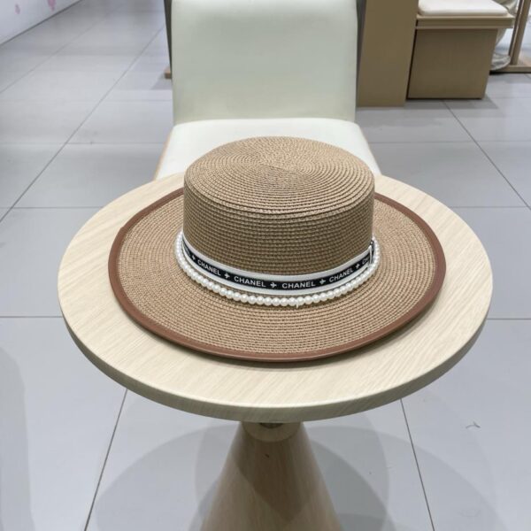 repliche,replica,perfette,siti di,affidabili,migliori siti,dove comprare,1:1,scarpe da ginnastica Cappello a cilindro piatto in paglia Chanel