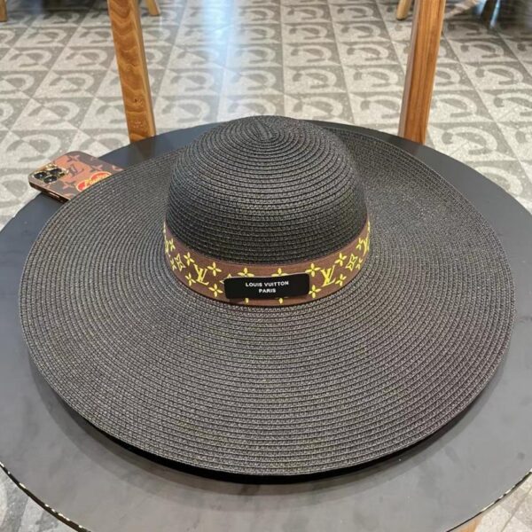 repliche,replica,perfette,siti di,affidabili,migliori siti,dove comprare,1:1,scarpe da ginnastica Il nuovo cappello di paglia a tesa larga con visiera in paglia di Louis Vuitton