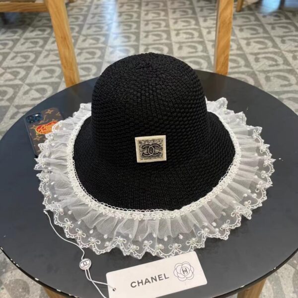 repliche,replica,perfette,siti di,affidabili,migliori siti,dove comprare,1:1,scarpe da ginnastica Cappello di paglia CHANEL in pizzo perlato