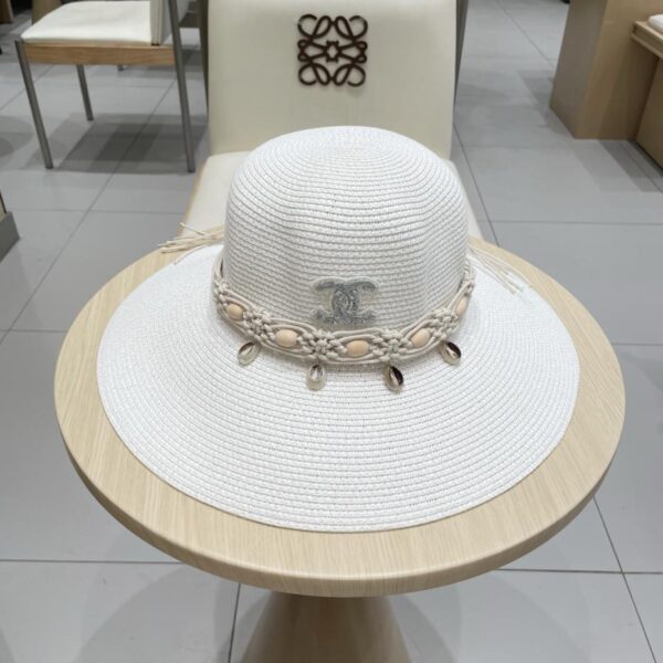 repliche,replica,perfette,siti di,affidabili,migliori siti,dove comprare,1:1,scarpe da ginnastica Nuovo cappello a cilindro di Chanel in paglia a tesa larga