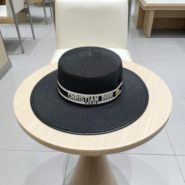 repliche,replica,perfette,siti di,affidabili,migliori siti,dove comprare,1:1,scarpe da ginnastica DIOR nuovo cappello a ciotola in stile squisito cappello di paglia a sommità piatta
