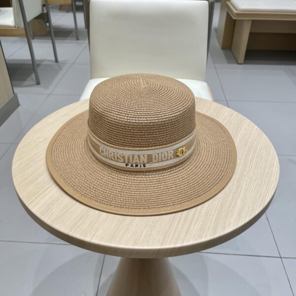 repliche,replica,perfette,siti di,affidabili,migliori siti,dove comprare,1:1,scarpe da ginnastica DIOR nuovo cappello a ciotola in stile squisito cappello di paglia a sommità piatta