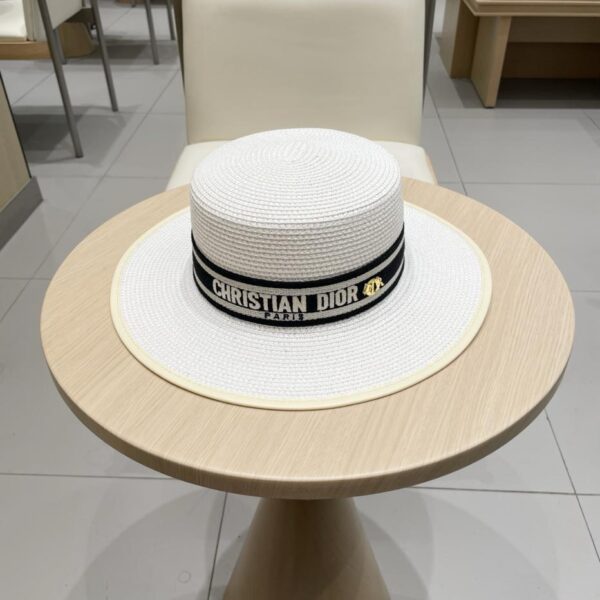 repliche,replica,perfette,siti di,affidabili,migliori siti,dove comprare,1:1,scarpe da ginnastica DIOR nuovo cappello a ciotola in stile squisito cappello di paglia a sommità piatta