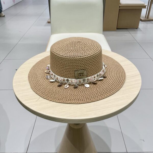 repliche,replica,perfette,siti di,affidabili,migliori siti,dove comprare,1:1,scarpe da ginnastica Nuovo cappello di paglia in stile etnico di Gucci