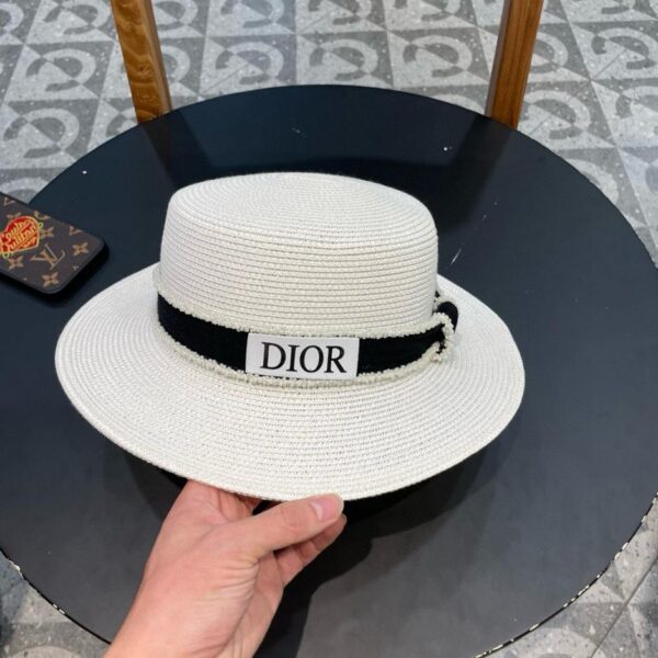 repliche,replica,perfette,siti di,affidabili,migliori siti,dove comprare,1:1,scarpe da ginnastica Nuovo cappello di paglia color block di grande nome DIOR