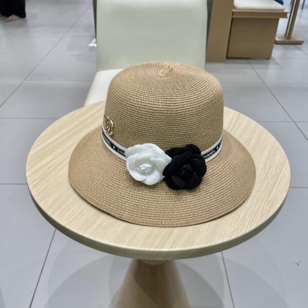 repliche,replica,perfette,siti di,affidabili,migliori siti,dove comprare,1:1,scarpe da ginnastica Cappello da sole Chanel in paglia di camelia