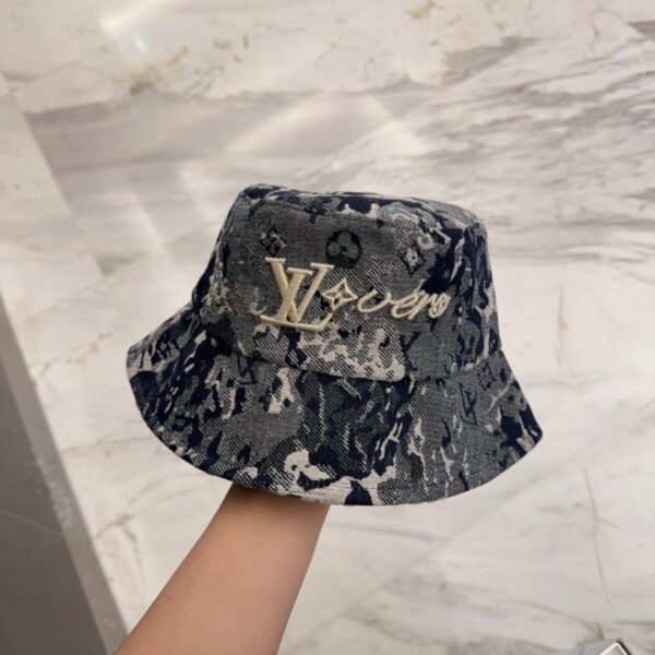 repliche,replica,perfette,siti di,affidabili,migliori siti,dove comprare,1:1,scarpe da ginnastica Cappello a secchiello singolo ricamato originale Louis Vuitton per uomo e donna
