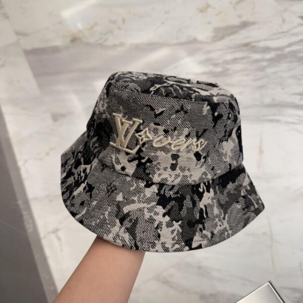 repliche,replica,perfette,siti di,affidabili,migliori siti,dove comprare,1:1,scarpe da ginnastica Cappello a secchiello singolo ricamato originale Louis Vuitton per uomo e donna